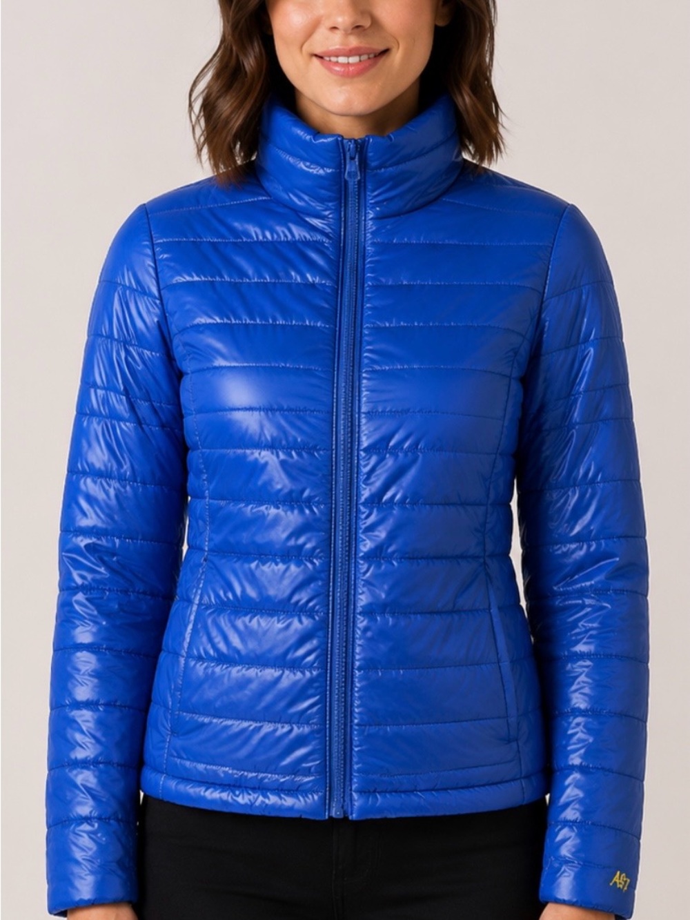 Aeropostale Royal Blue Quilted Puffer Jacket Lightweight Small Packable